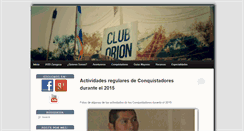 Desktop Screenshot of cluborion.advenz.com